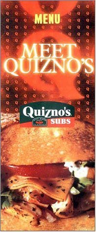 A page from the menu of the Quizno's restaurant in Chicago