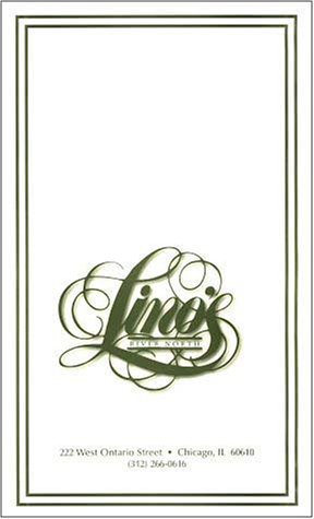 A page from the menu of the Lino's River North restaurant in Chicago
