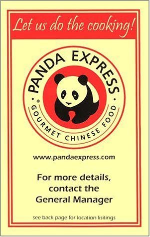 A page from the menu of the Panda Express restaurant in Chicago