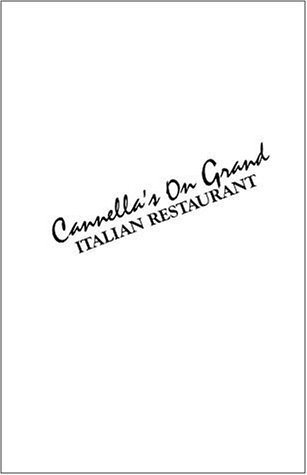 A page from the menu of the Cannella's On Grand restaurant in Chicago