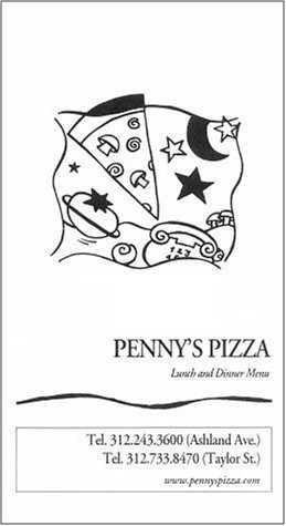 A page from the menu of the Penny's Pizza restaurant in Chicago